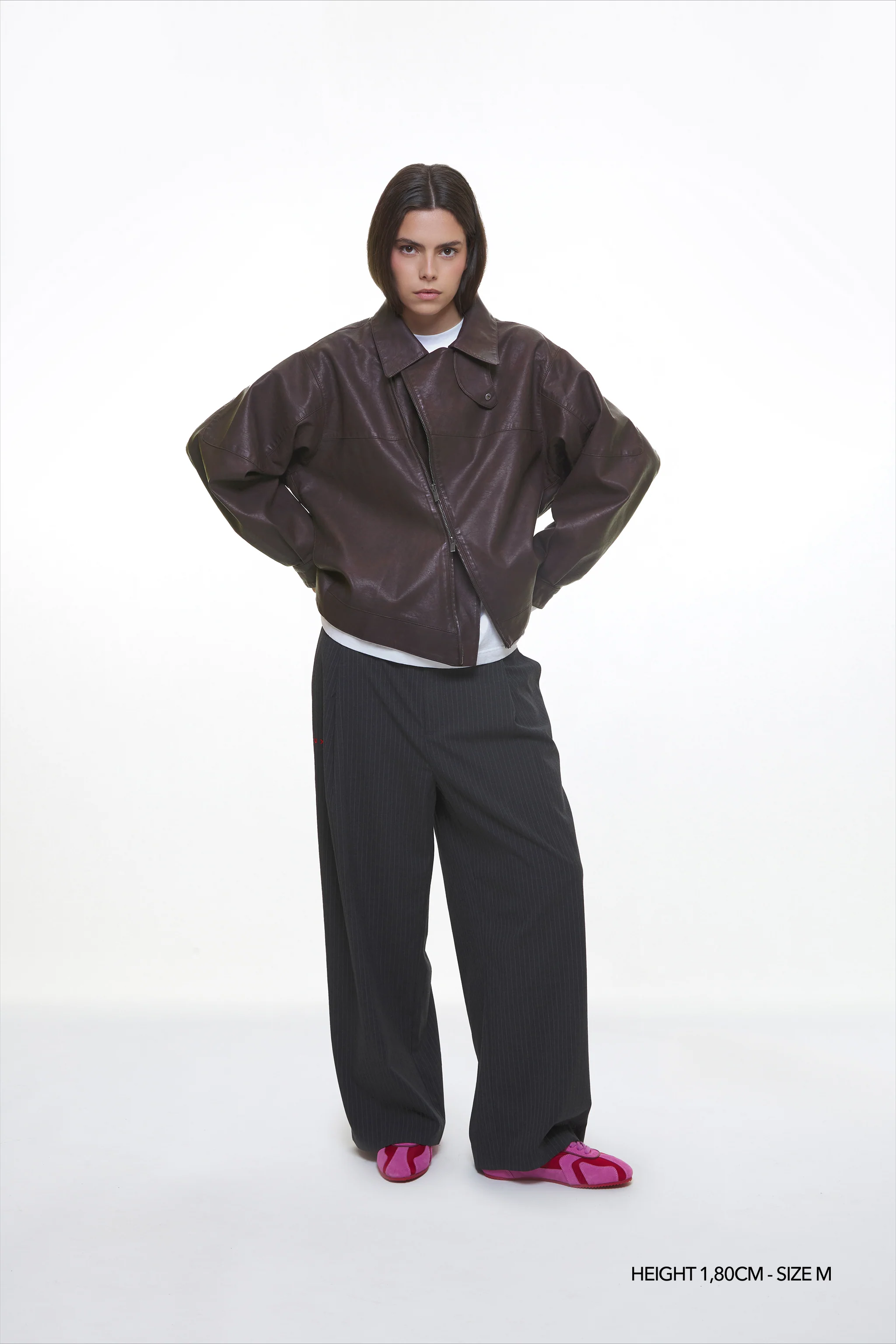 CHOCO "WINDY" PU LEATHER JACKET - Image 11