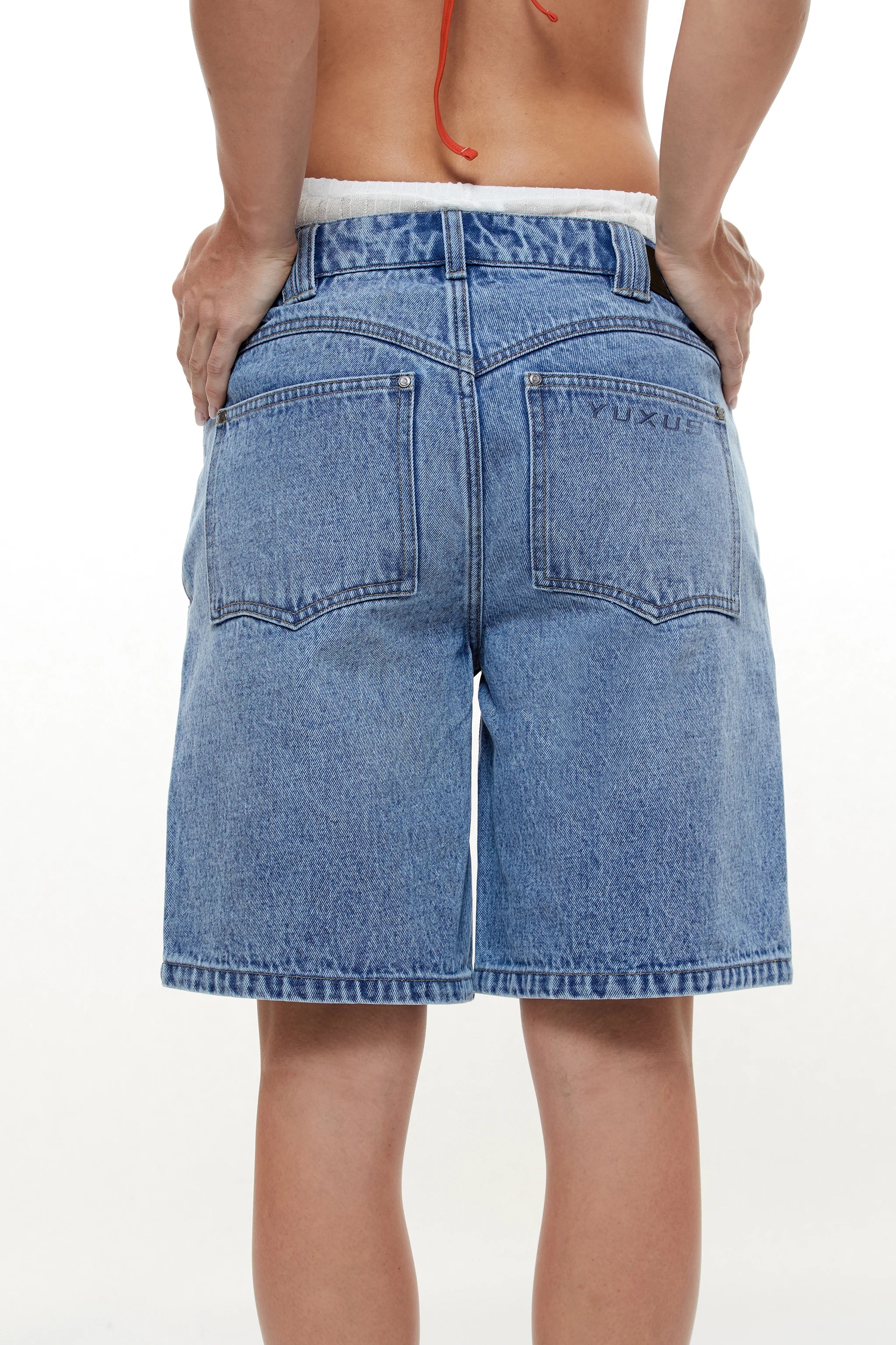 CLIFF "LE CLUB" DENIM SHORTS - Image 8