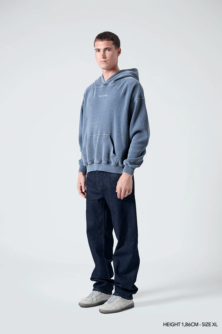 INDIGO "CRONOS" HOODIE - Image 3