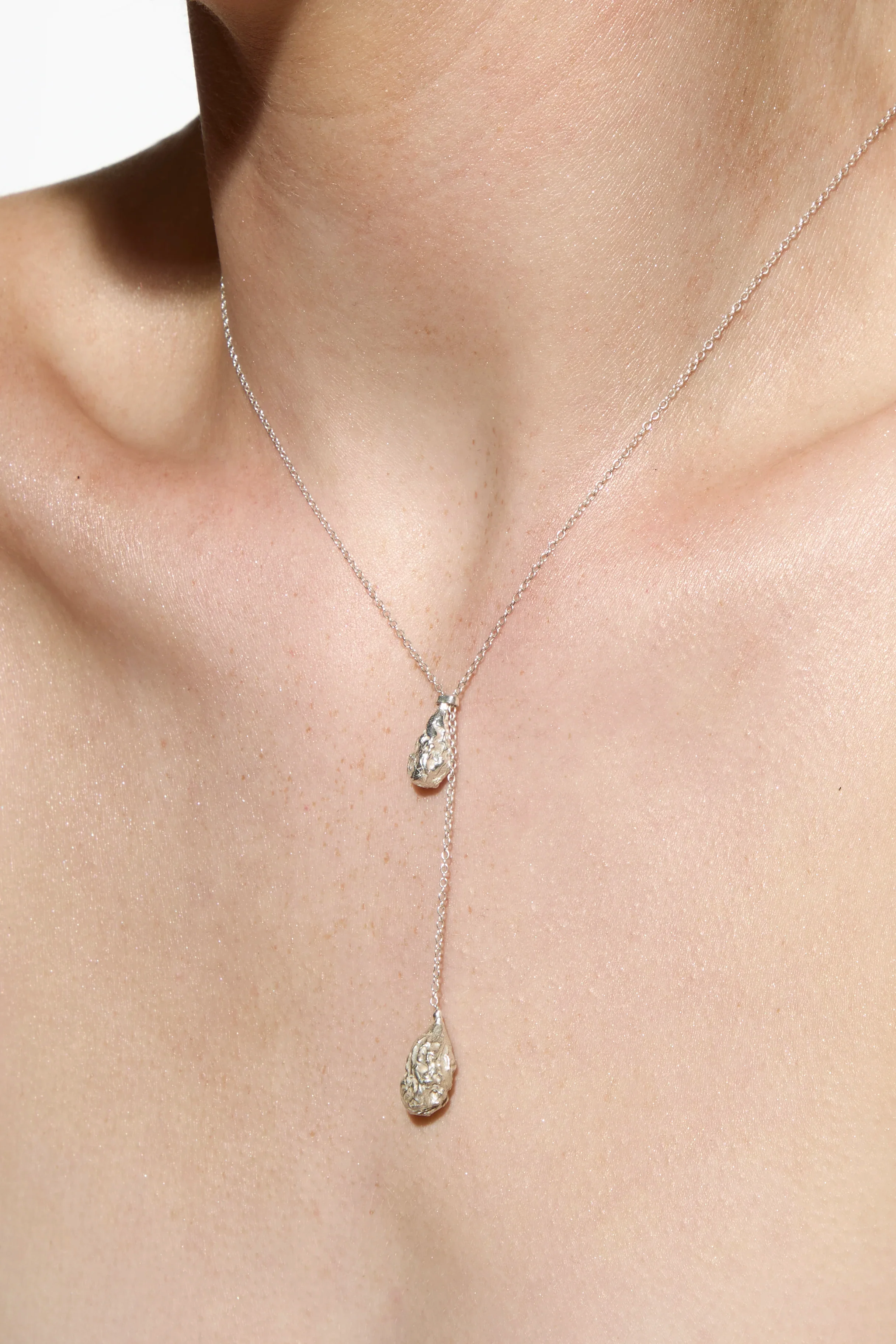 TEARS "CRINKLED 925" NECKLACE - Image 3